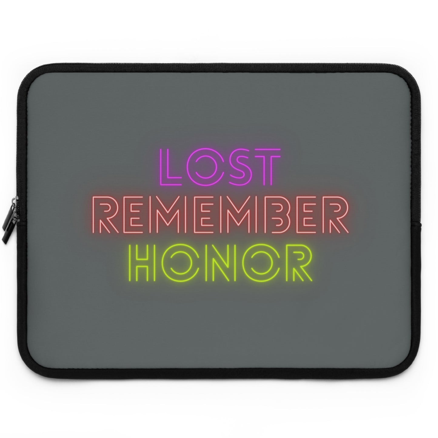 Laptop Sleeve: Lost Remember Honor Dark Grey