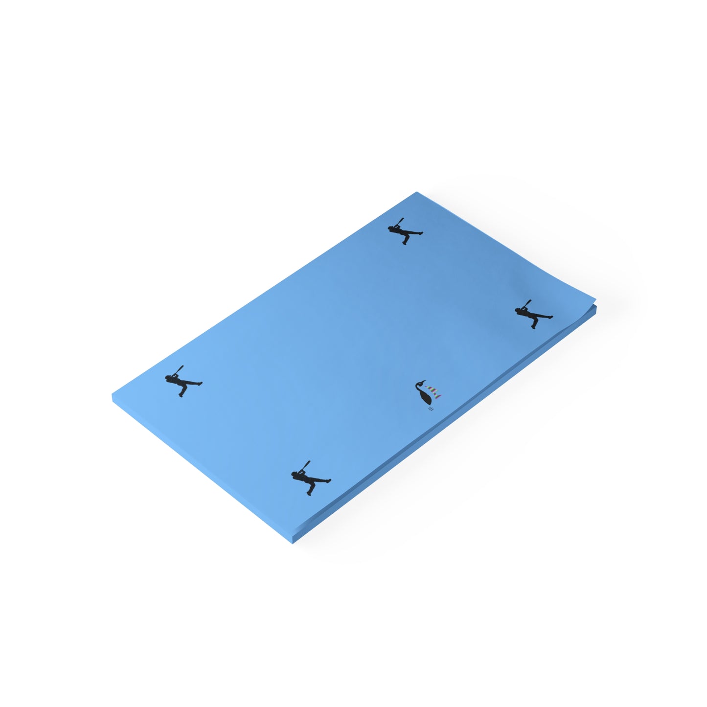 Post-it® Note Pads: Baseball Lite Blue