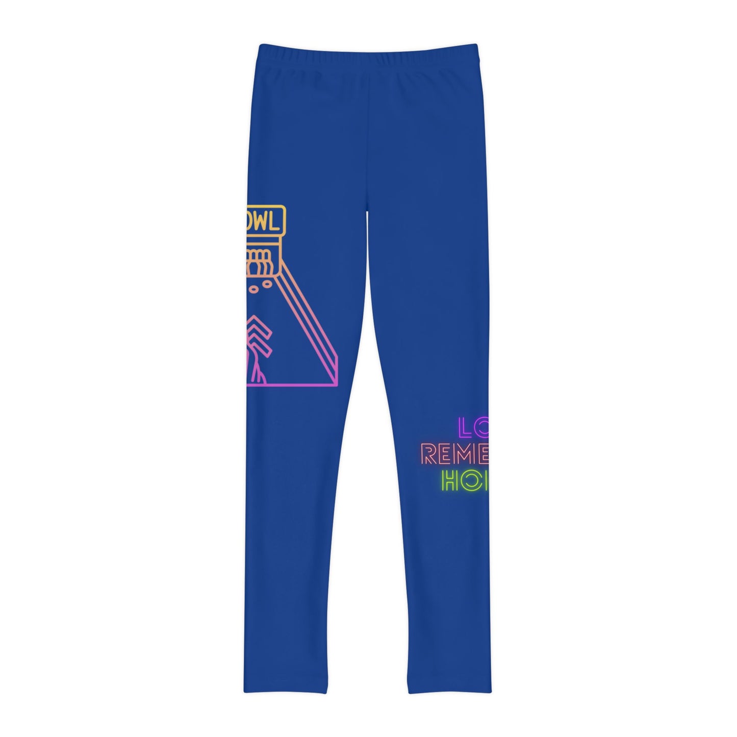 Youth Full-Length Leggings: Bowling Dark Blue