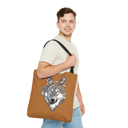 Tote Bag: Wolves Lite Brown