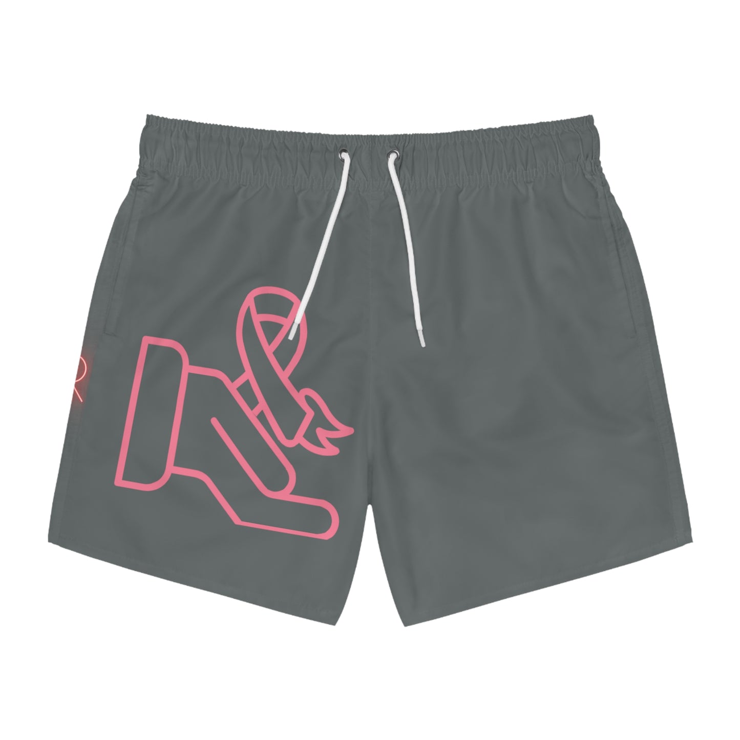 Swim Trunks: Fight Cancer Dark Grey