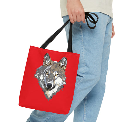 Tote Bag: Wolves Red