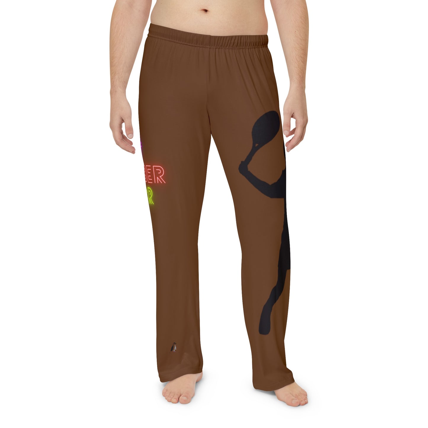 Men's Pajama Pants: Tennis Brown