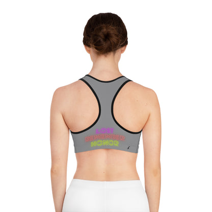 Sports Bra: LGBTQ Pride Grey