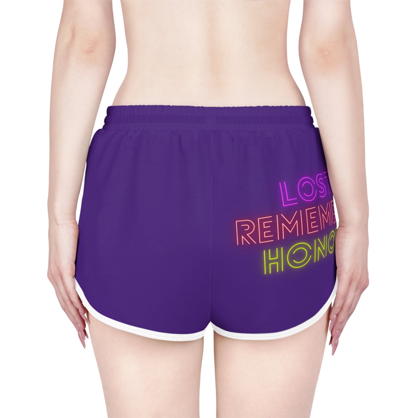 Women's Relaxed Shorts: LGBTQ Pride Purple