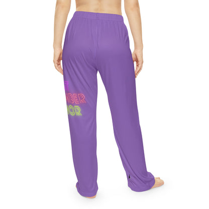 Women's Pajama Pants: Lost Remember Honor Lite Purple