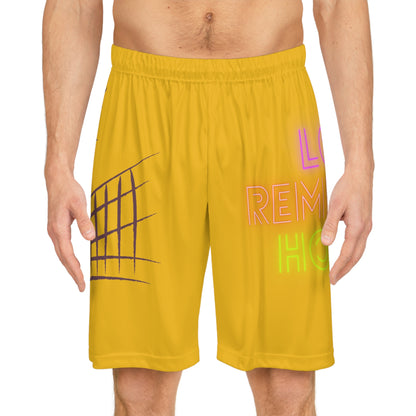 Basketball Shorts: Volleyball Yellow