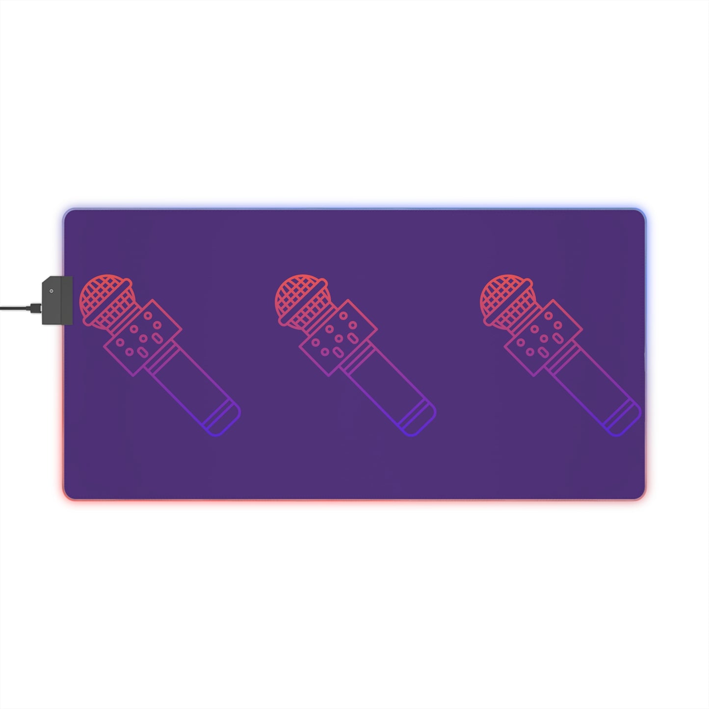 LED Gaming Mouse Pad: Music Purple