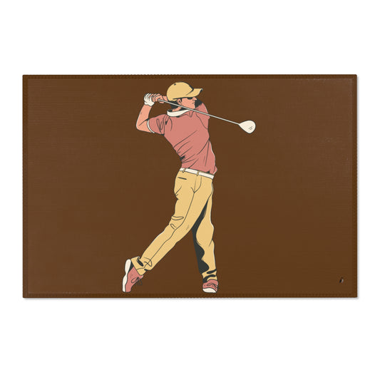 Area Rug (Rectangle): Golf Brown