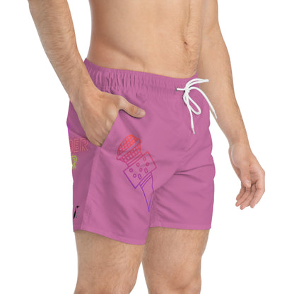 Swim Trunks: Music Lite Pink