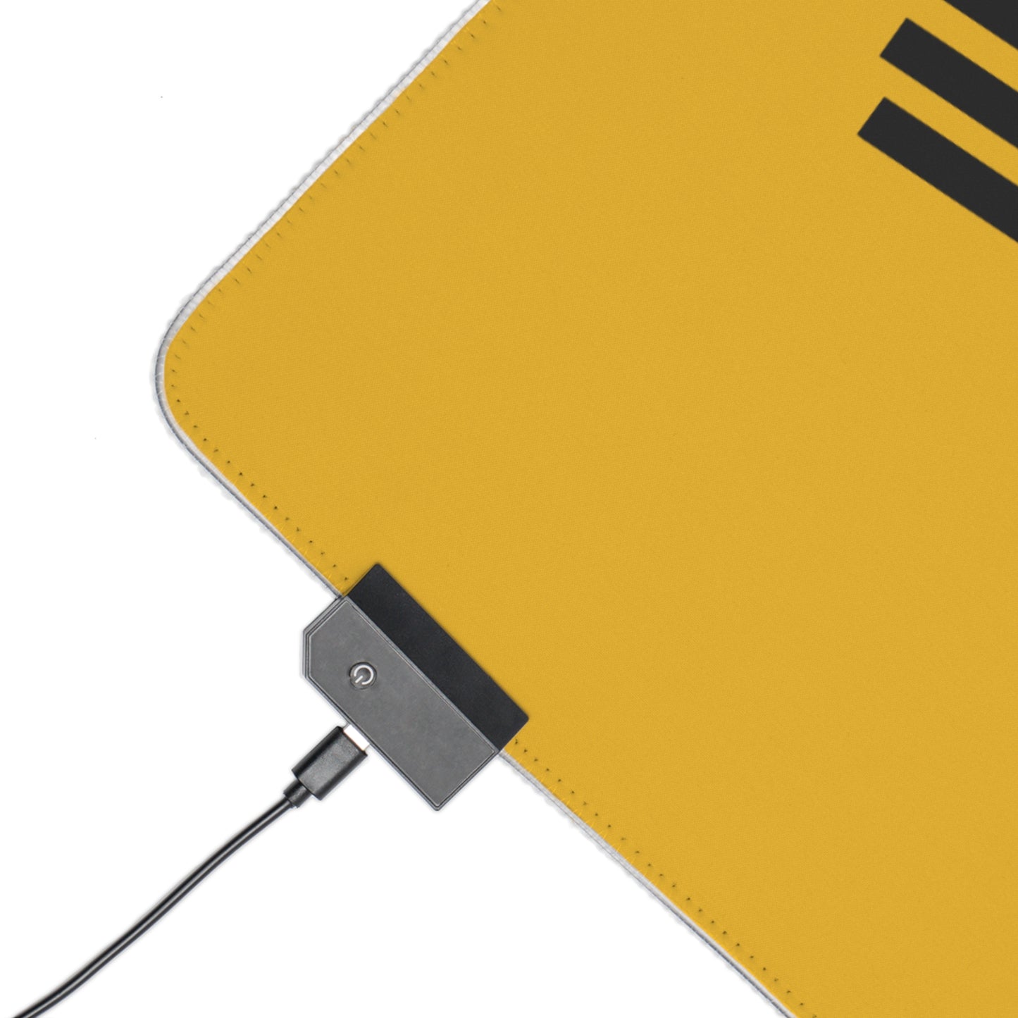 LED Gaming Mouse Pad: Weightlifting Yellow