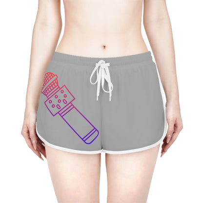 Women's Relaxed Shorts: Music Lite Grey