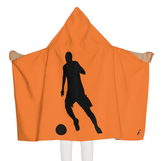 Youth Hooded Towel: Soccer Crusta
