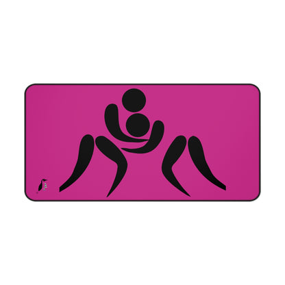 Desk Mat: Wrestling Pink