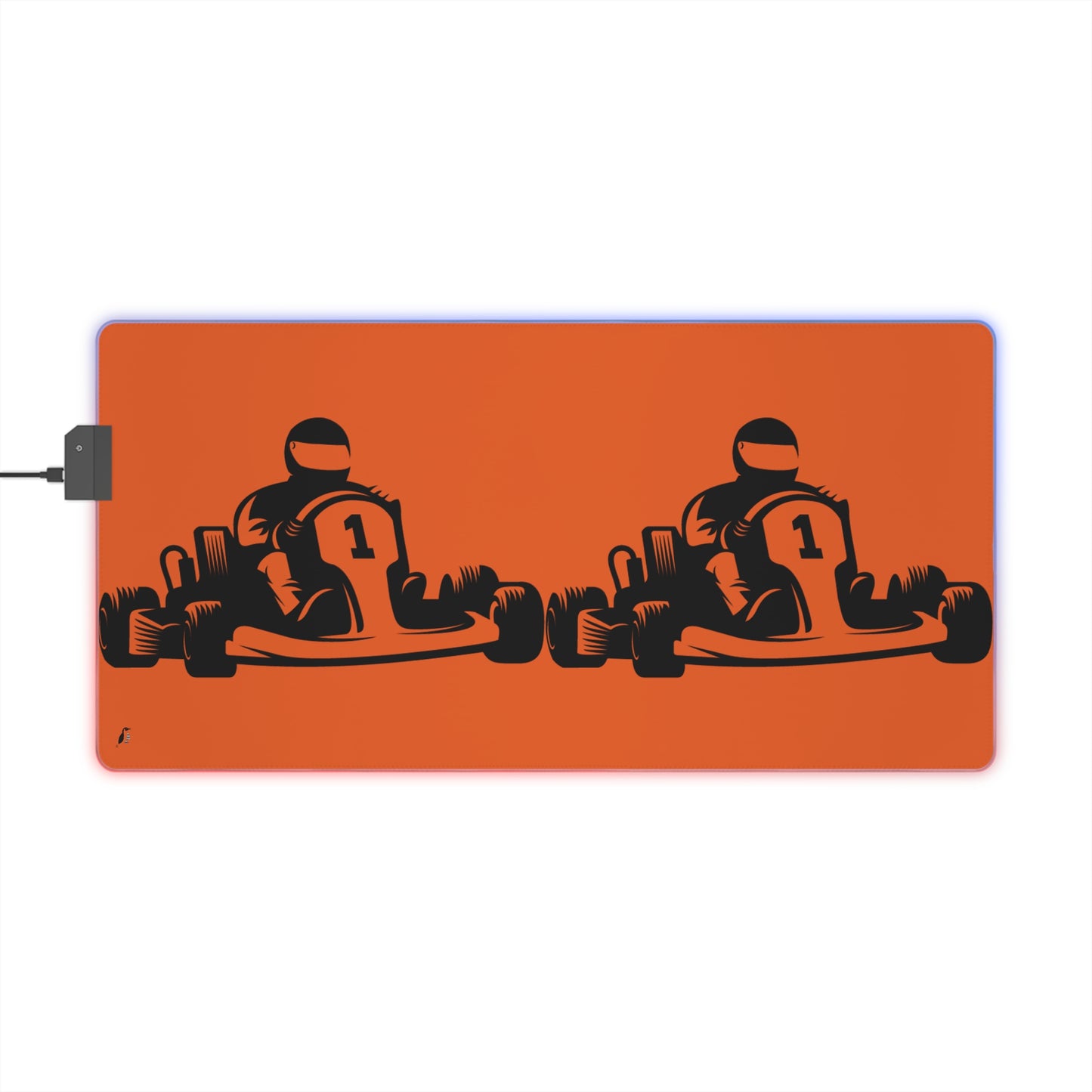 LED Gaming Mouse Pad: Racing Orange