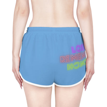 Women's Relaxed Shorts: Gaming Lite Blue