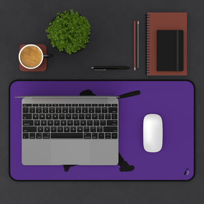 Desk Mat: Baseball Purple