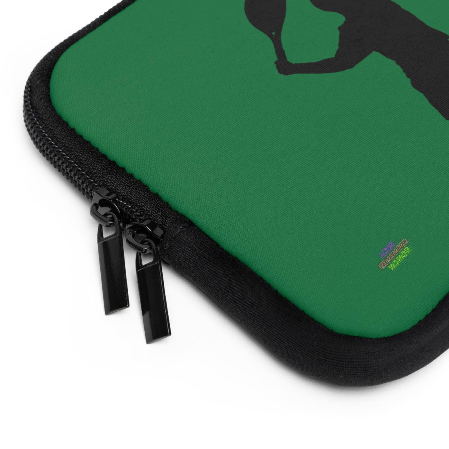 Laptop Sleeve: Tennis Dark Green