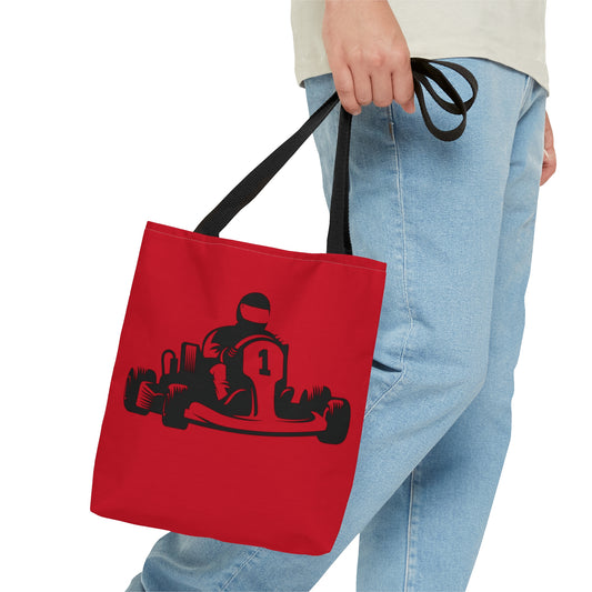 Tote Bag: Racing Dark Red