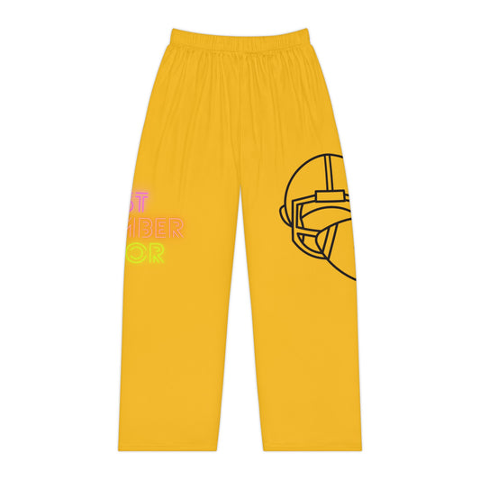 Women's Pajama Pants: Football Yellow