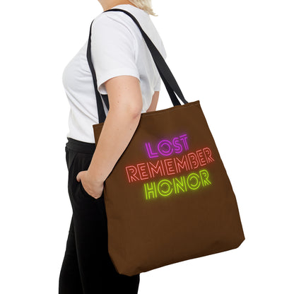 Tote Bag: Lost Remember Honor Brown