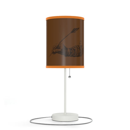 Lamp on a Stand, US|CA plug: Writing Brown