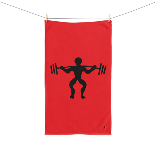 Hand Towel: Weightlifting Red