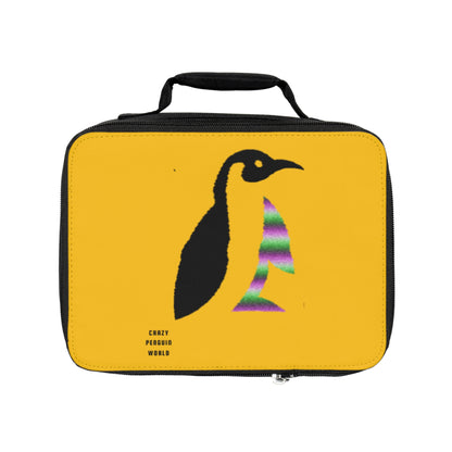 Lunch Bag: Crazy Penguin World Logo Yellow