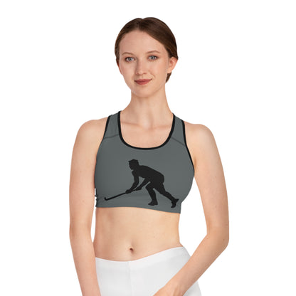 Sports Bra: Hockey Dark Grey