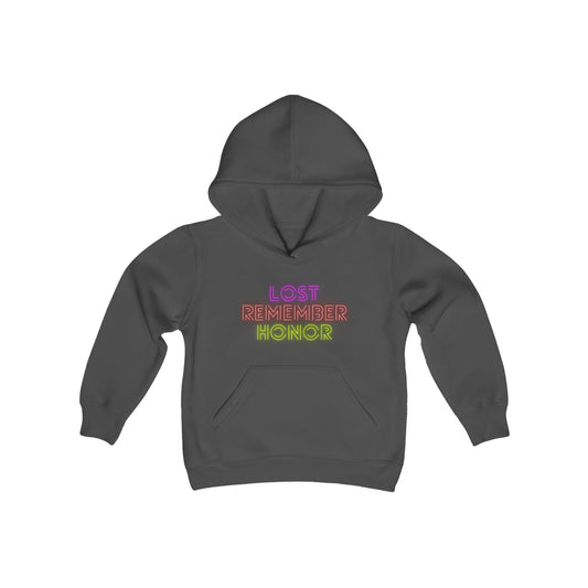 Youth Heavy Blend Hooded Sweatshirt: Lost Remember Honor