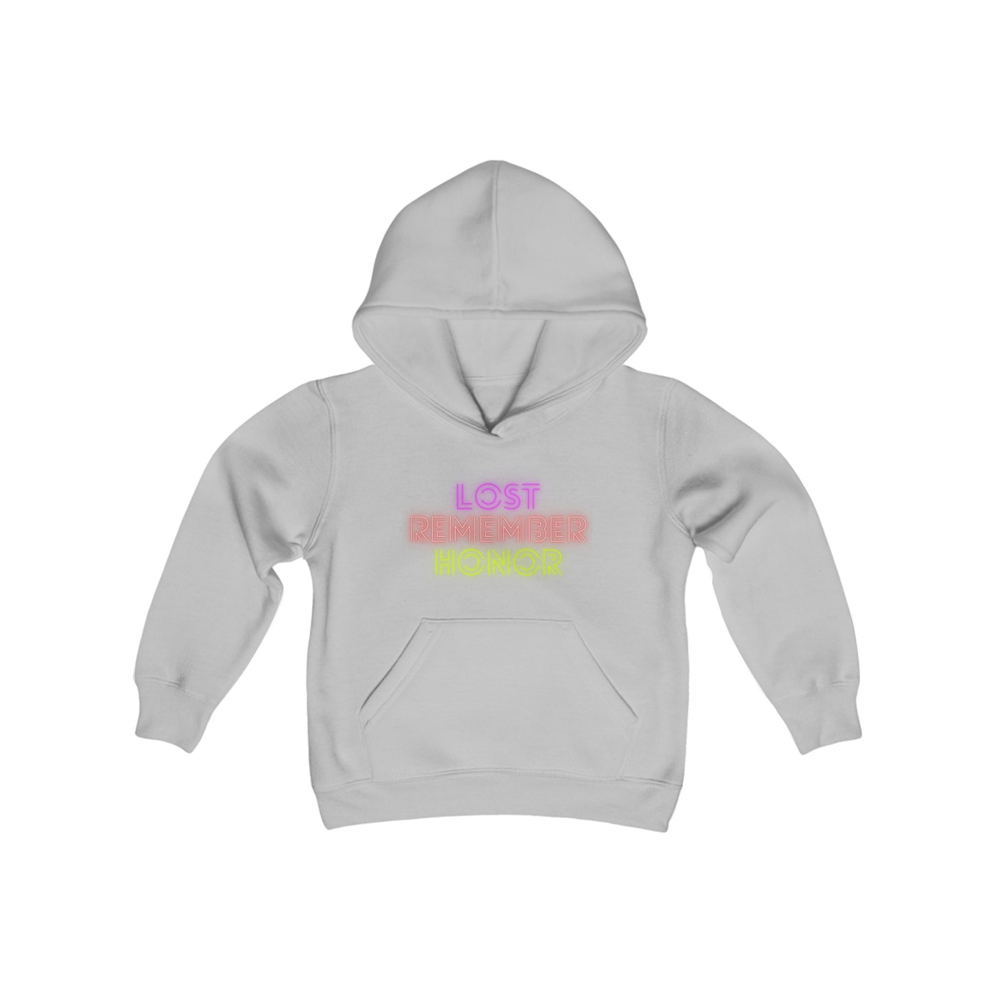 Youth Heavy Blend Hooded Sweatshirt: Lost Remember Honor 