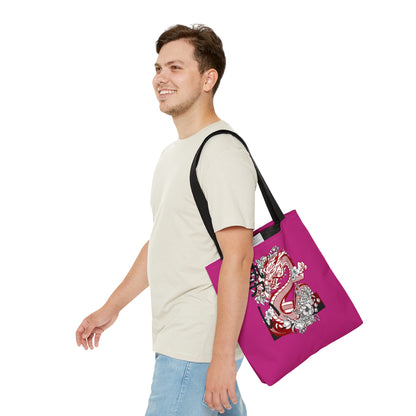 Tote Bag: Dragons Pink