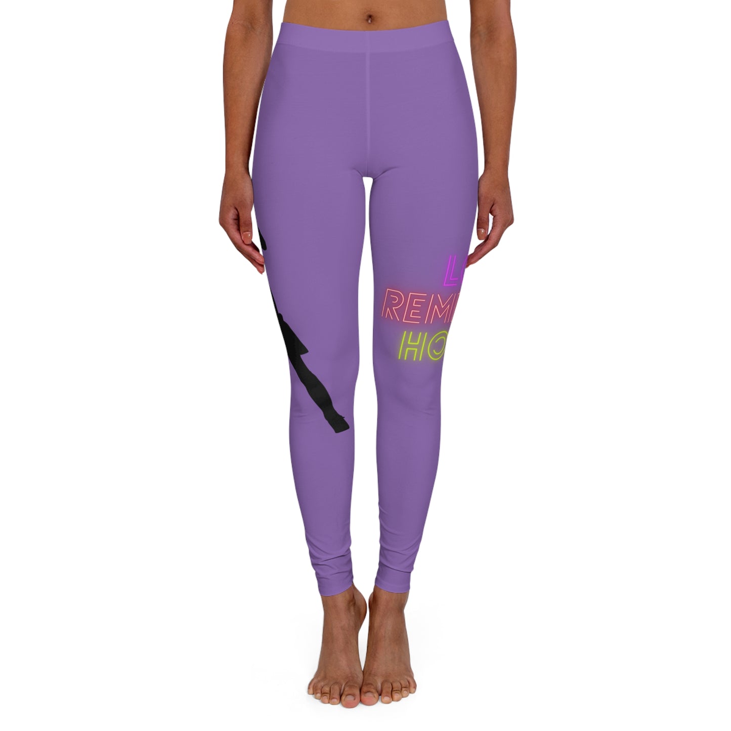 Women's Spandex Leggings: Soccer Lite Purple