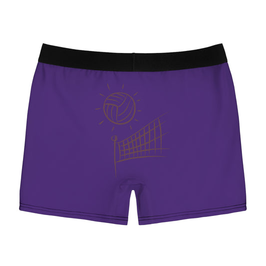 Men's Boxer Briefs: Volleyball Purple