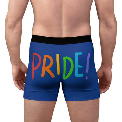 Men's Boxer Briefs: LGBTQ Pride Dark Blue