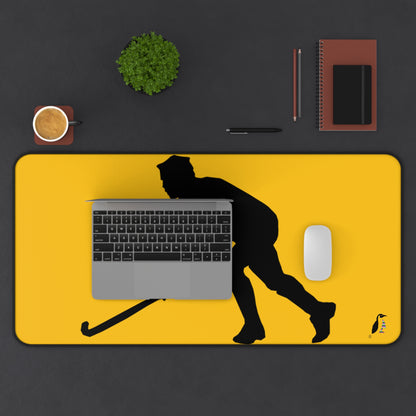 Desk Mat: Hockey Yellow