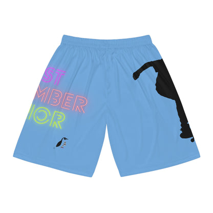 Basketball Shorts: Skateboarding Lite Blue