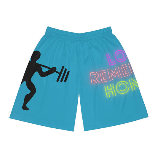 Basketball Shorts: Weightlifting Turquoise