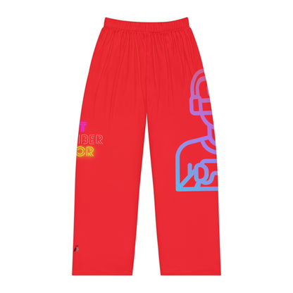 Pambabaeng Pajama Pants: Gaming Red 