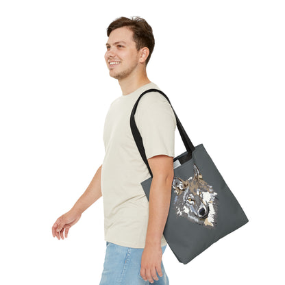 Tote Bag: Wolves Dark Grey