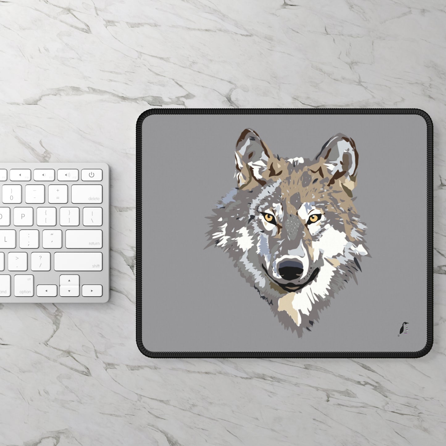 Gaming Mouse Pad: Wolves Grey