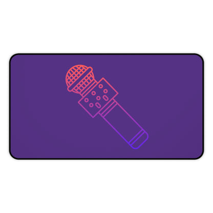 Desk Mat: Music Purple