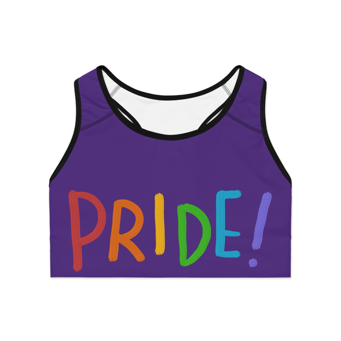 Sports Bra: LGBTQ Pride Purple