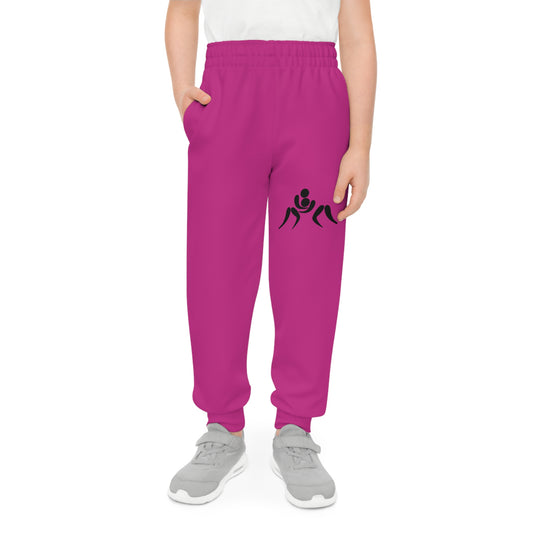 Youth Joggers: Wrestling Pink