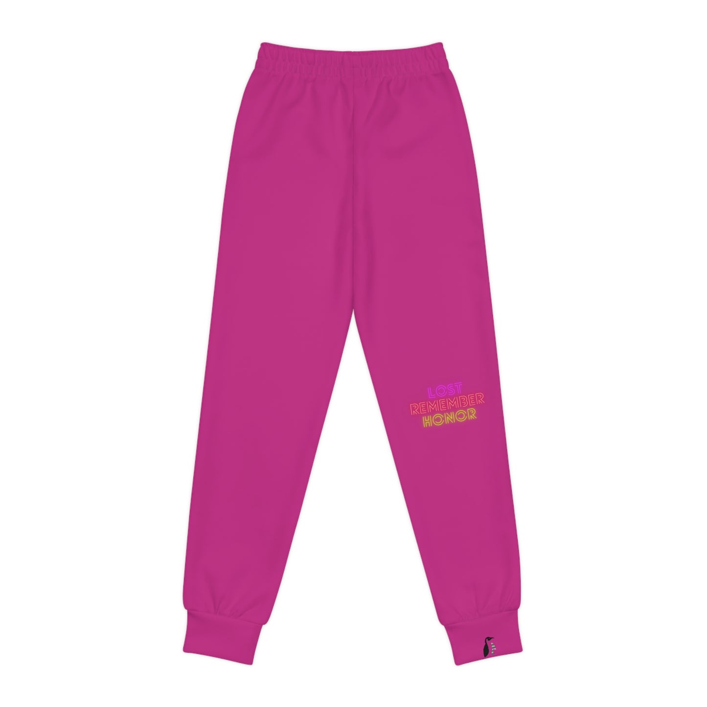 Youth Joggers: Wolves Pink