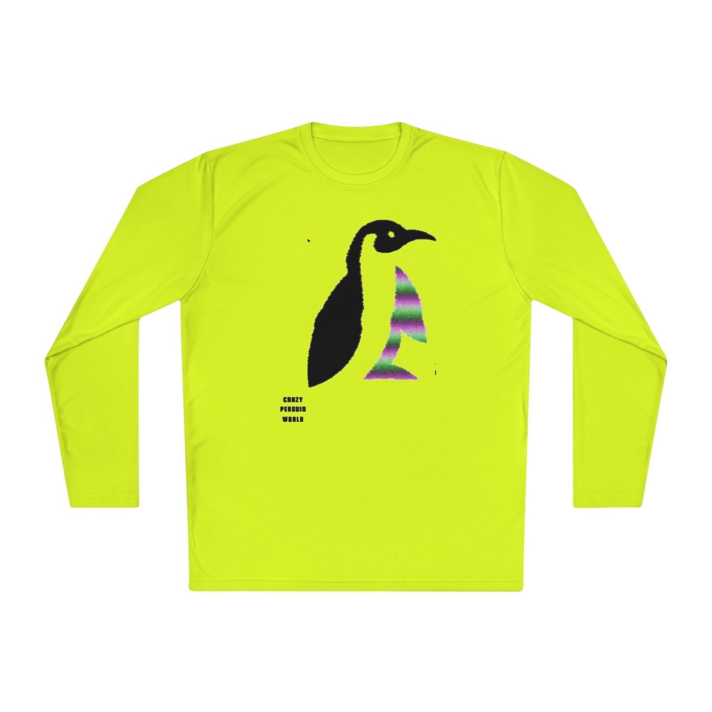 Lightweight Long Sleeve Tee: Crazy Penguin World Logo #1