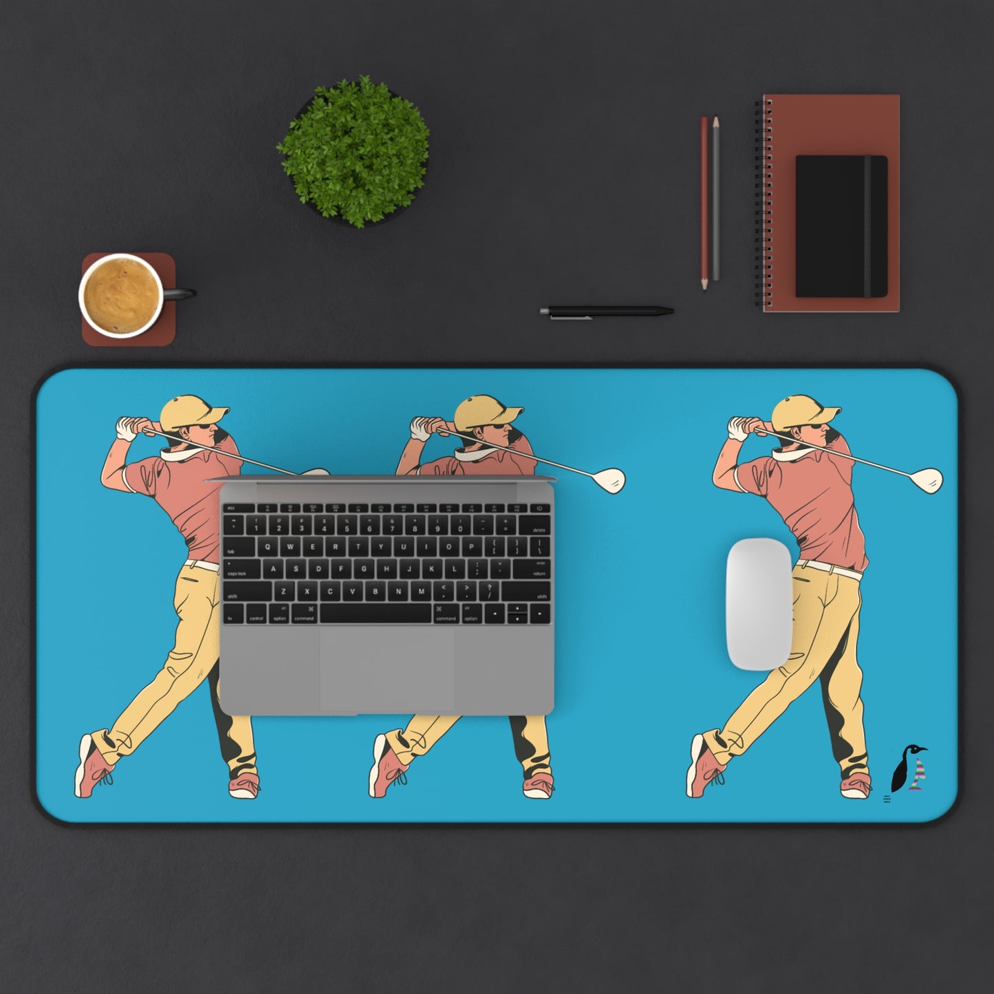 Desk Mat: Golf Turquoise