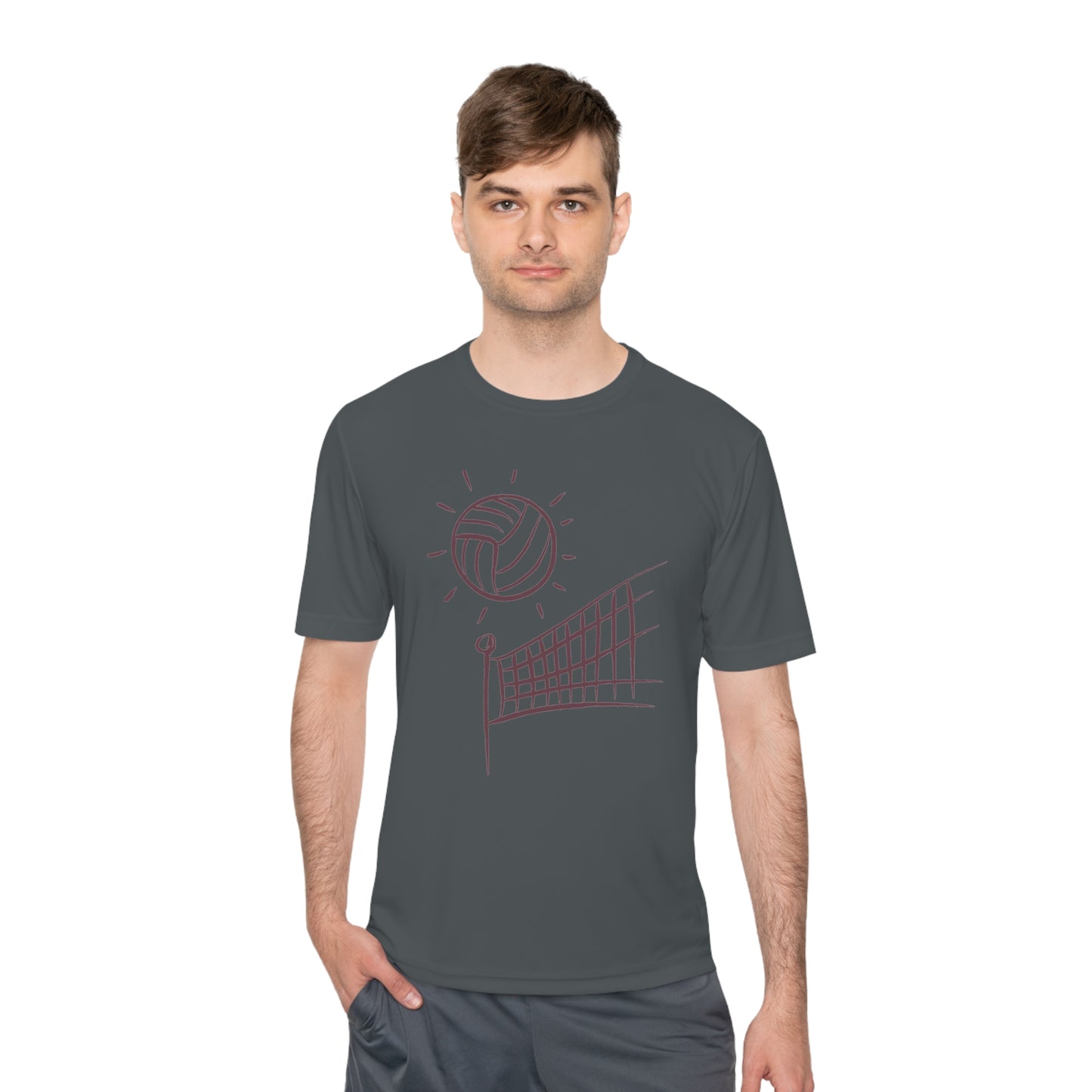 Moisture Wicking Tee: Volleyball #1