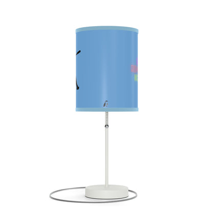 Lamp on a Stand, US|CA plug: Baseball Lite Blue