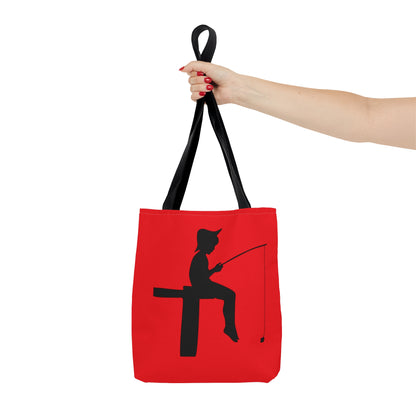 Tote Bag: Fishing Red